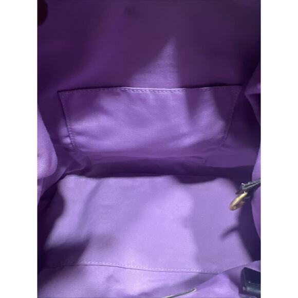 Coach Madison Op Art F0826-12943 Black Lavender Satchel Purse Handbag Authentic - Picture 8 of 16